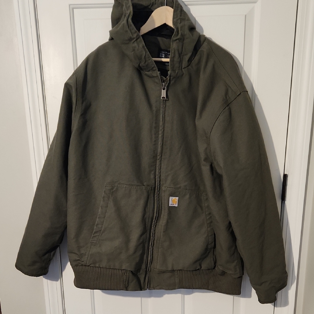 Carhartt Men's Forest Green Active Jacket J130 (Big&Tall), Size 3XL
